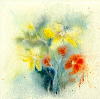 aquarelle de fleurs