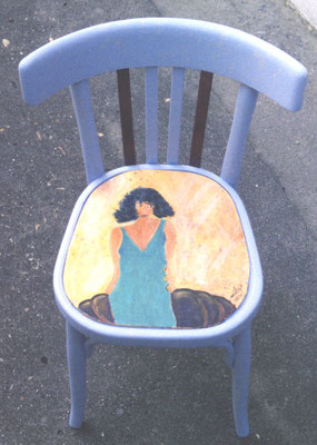 1999 Chaise bois série4  femme vendu 