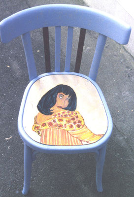 1999 Chaise bois série4  femme vendu 