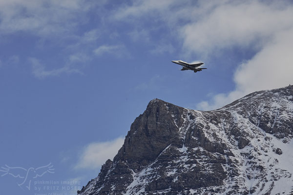 Swiss Air Force F18 Hornet at Axalp Ebenfluh