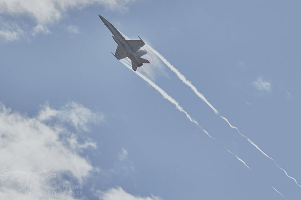 Swiss Air Force F18 Hornet at Axalp Ebenfluh