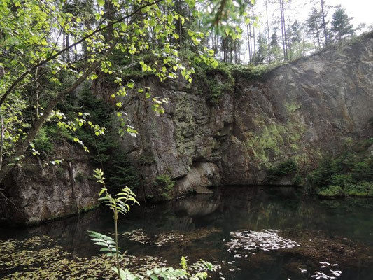 Im Steinbruch "Fuchsbau"