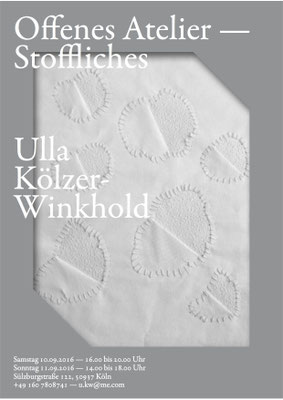Offenes Atelier im Atelier UKW, 2016