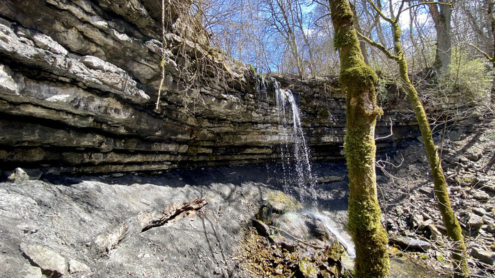 Wasserfall am wildromantischen Aubächle