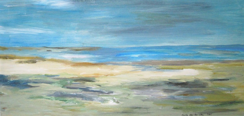 Ein Sommertag am Meer, 2005, Acryl auf Hartfaserplatte, 60 x 30 cm