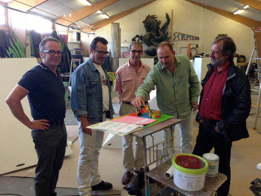 François-Xavier ALEXANDRE, avec Robert SWINSTON, directeur du CNDC (La Boite à Joujoux)