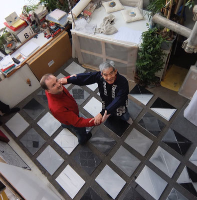 François-Xavier ALEXANDRE, installation dans l'ancien atelier de Picasso au Bateau-Lavoir à Montmartre