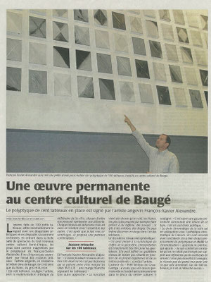 Sélection presse concernant le travail artistique de François-Xavier ALEXANDRE