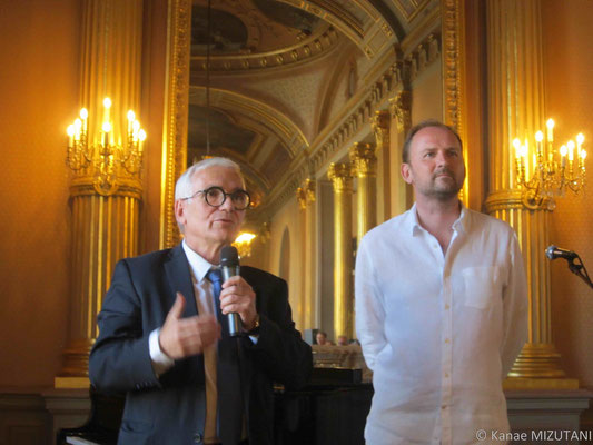 Alain FOUQUET, Maire-Adjoint à la Culture et au Patrimoine de la Ville d'Angers, François-Xavier ALEXANDRE