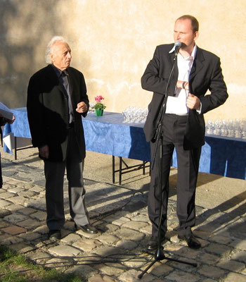 Josep GRAU-GARRIGA et François-Xavier ALEXANDRE à l'abbaye de St-Florent-le-Vieil en 2009