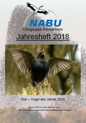 Jahresheft 2018 des NABU Römerstein