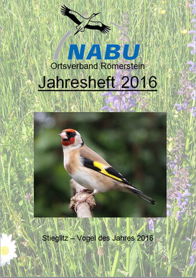 Jahresheft 2016 des NABU Römerstein