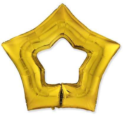 Звезда Контур золото 90 см воздух 290 р., гелий 475 р.