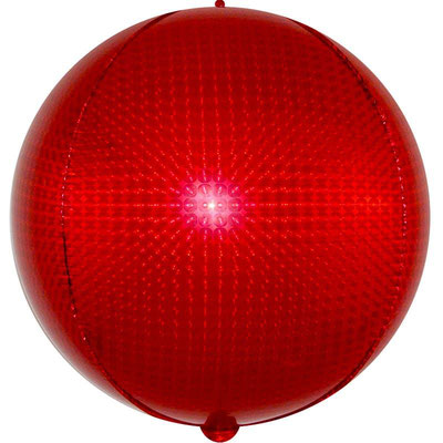 3D сфера красная голография диаметр 40 см воздух 180 р., гелий 435 р.
