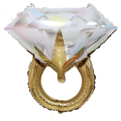 Кольцо с бриллиантом  золото пр-ва Китай  выс 60 см воздух 100 р., гелий 220 р.