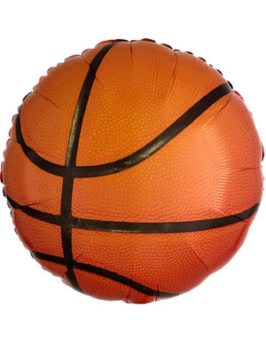 Баскетбольный мяч круг 40 см воздух 210 р., гелий 280 р.