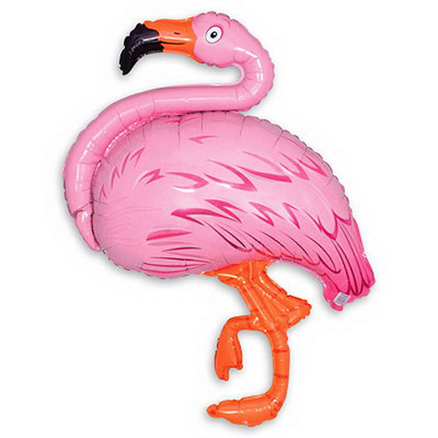 Розовый фламинго гелий 420 р.