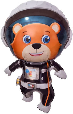 Мишка космонавт воздух 130 р., гелий 280 р.