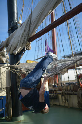 Junggesellenabschied auf einem Segelschiff