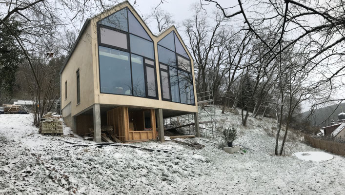 Lieblingsbaustelle: Burgstrasse im Winter