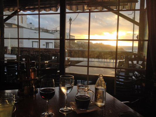 die Aussicht von einem der Restaurants