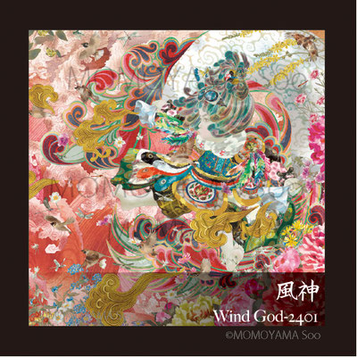 桃山三が描く「風神」です。