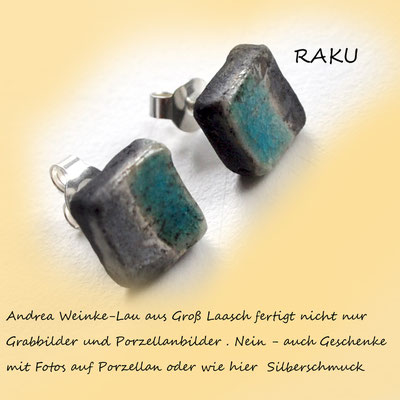 Andrea Weinke-Lau, Raku-Ohrstecker,