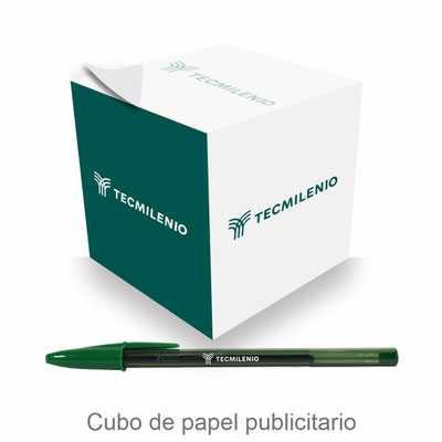 Cubo de papel o Cubo publicitario Tecmilenio