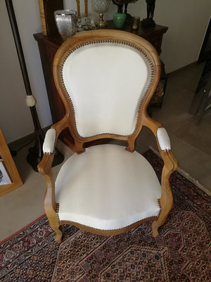 Fauteuil style louis Philippe époque Napoléon III après réfection