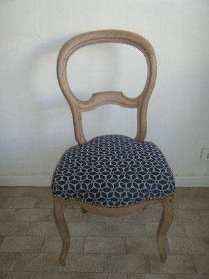 Chaise de style louis Philippe après réfection