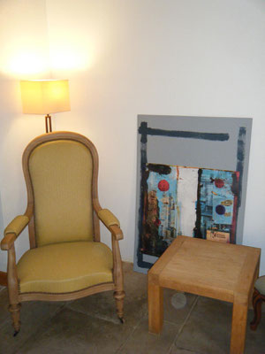 Fauteuil Voltaire après réfection