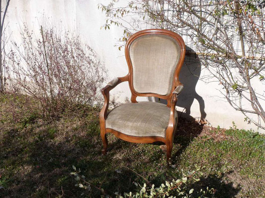 Fauteuil style louis Philippe époque Napoléon III avant réfection