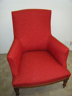 Fauteuil anglais après réfection
