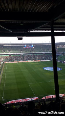 Sicht Auswärtsblock Weserstadion Bremen