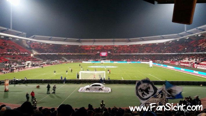 Foto der Sicht aus dem Max Morlock Stadion 1. Fc Nürnberg Block 25