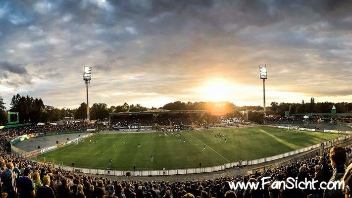 Foto Sicht Merck Stadion am Böllenfalltor Gegengerade 