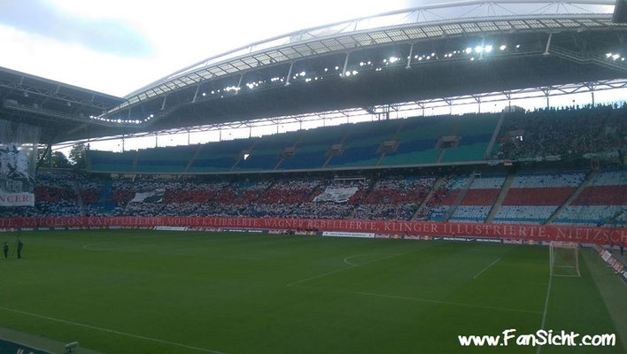 Sicht in der Red Bull Arena Leipzig Red Bull Leipzig Stadion Block Sektor A Block 2