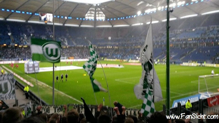 Foto Sicht im Volksparkstadion des Hamburger SV HSV aus Gästeblock 14a