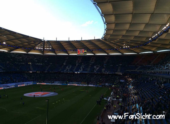 Sicht im Volksparkstadion des Hamburger SV HSV aus Block 8b 08B