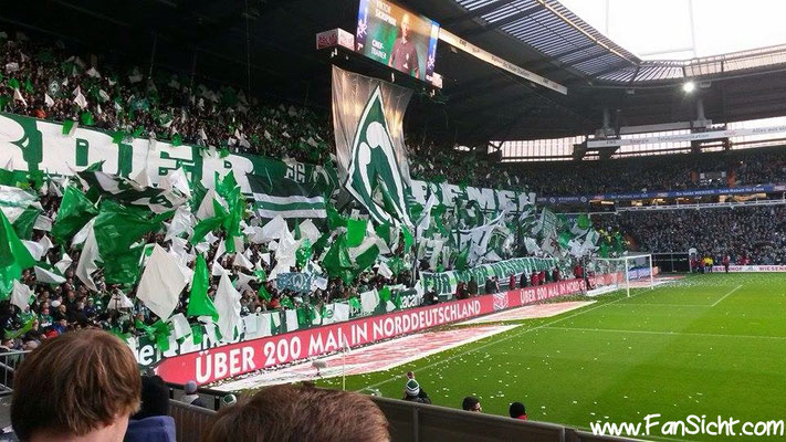Foto der Sicht im Weserstadion in Block 6