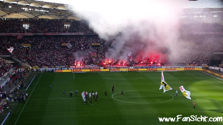 Foto der Sicht in der MHP Arena Stadion VfB Stuttgart Block 80b