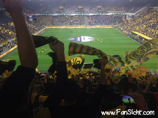 Südtribüne, Block 82. Foto: Fabian Köster.