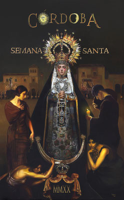 Cartel Semana Santa de Córdoba 2020. Óleo sobre lienzo. 130 x 81 cm