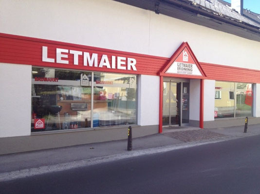 Baumarkt Letmaier, Irdning: Plexglasbuchstaben