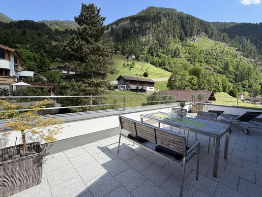 Dachterrasse mit Aussicht Apartment Neumann