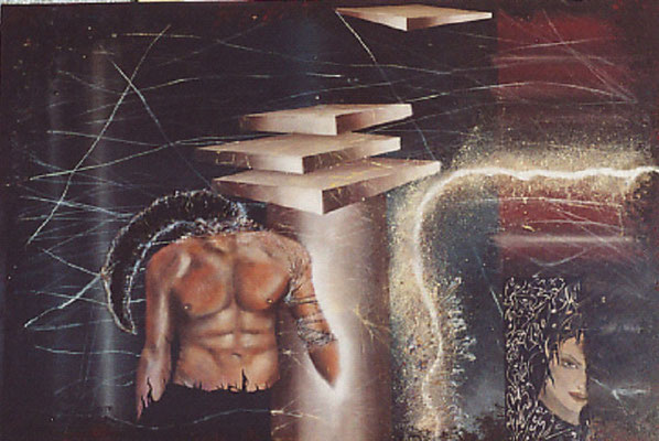 Doriana Guadalaxara L’incertezza del profeta, 2006 Olio e polimaterico su tela 60x80