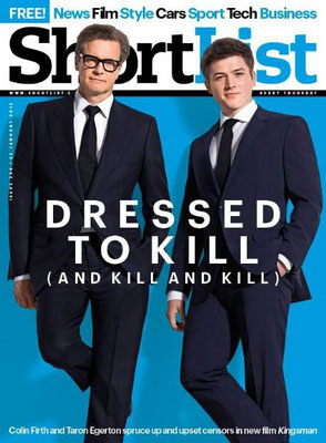 Shortlist Magazine Cover (UK) -22 January 2015