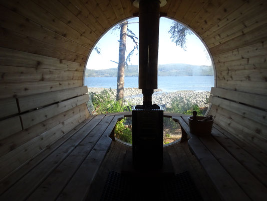 Ausblick aus der Sauna