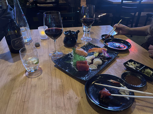 Abendessen im Sushi Roku