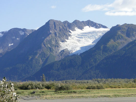Gletscher in den Chugach Mountains
